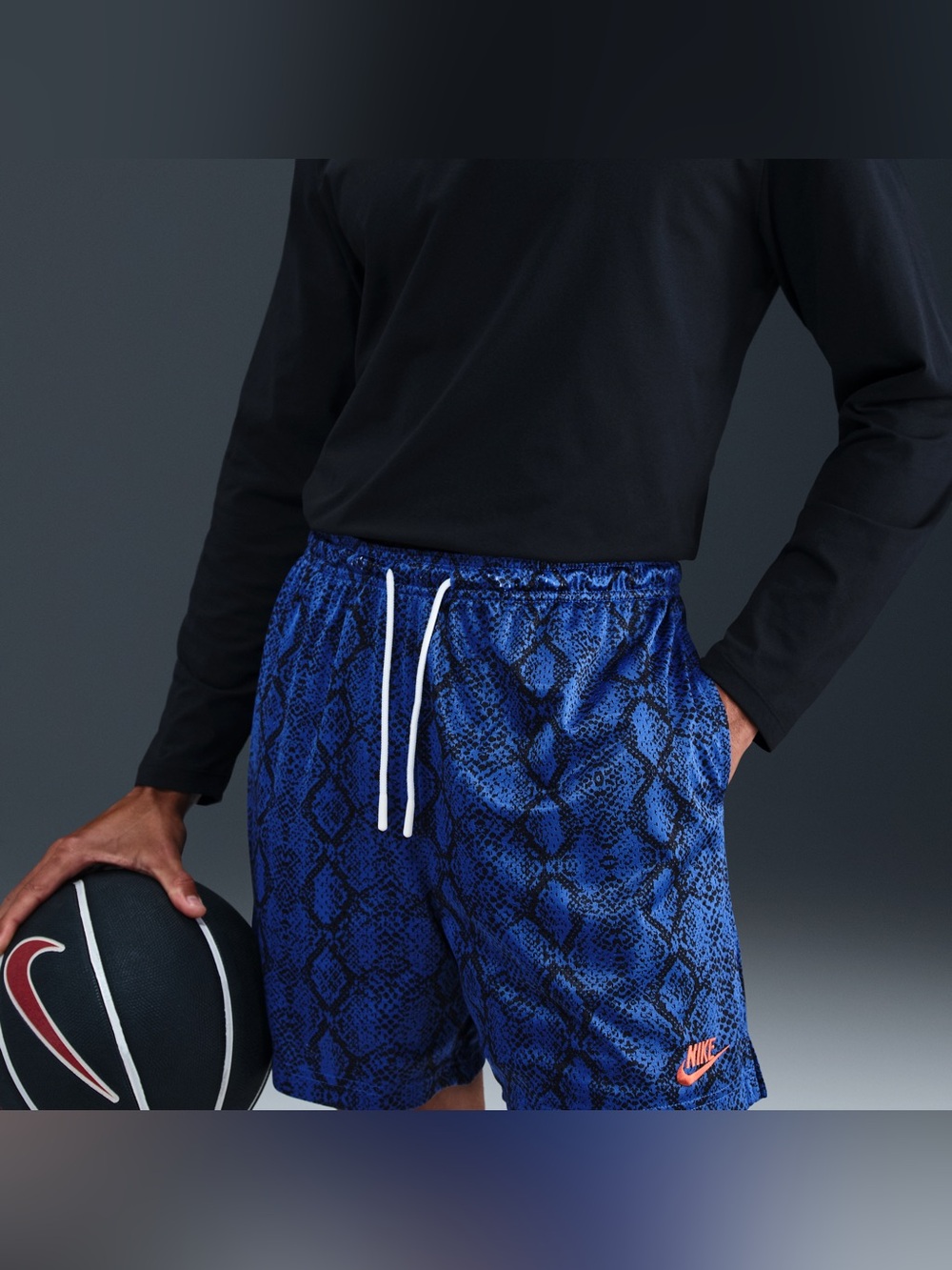 Men’s Nike Snakeskin Print Basketball Mesh Shorts